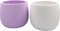 FRANCACOR Maceta MACETERO para Interior/Exterior Barro Decorado (20 CMS, Blanco)