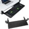 GDWD Ausziehbarer Tastaturablage Tastaturschublade, Tastaturauszug Stanzlose Gleitschienen, Ergonomics Schreibtisch Extender Tray, Unter-Tischmontage Ohne Bohren Tastatur-Ablage-Halterung