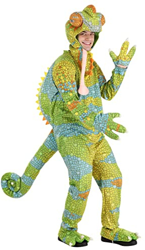 Adult Realistic Chameleon Fancy Dress Costume X-Large Green