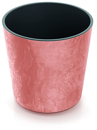 URBNLIVING Large Round Modern Concrete Look Planter Flower Plant Pot Indoor Outdoor Garden Decor Contemporary D30cm xH29.4cm (Terracotta)