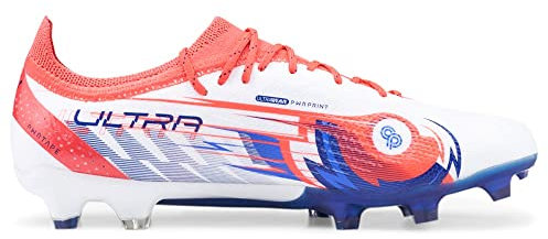 PUMA C.P X Ultra Ultimate - Tacos de fútbol para hombre con tacos para suelo firme, césped - blanco, Color múltiple, 5