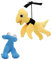 9.8inch Rainbow Friends Plüschtiere,Cyan Plüsch, Lookies Plüsch,Gelb Rainbow Friends Chapter 2 Plüschtiere Spielzeug für Fans Kinder Geburtstag Thanksgiving Halloween Weihnachten (Cyan+Yellow)