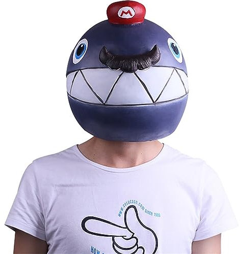 Hworks Super Mario Odyssey Bomb Mask Headwear Halloween Maske Kostümmaske für Unisex-Erwachsene