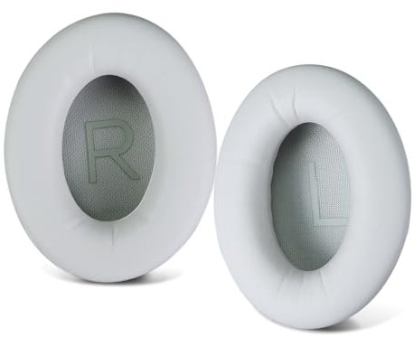 SINOWO Ersatz-Ohrpolster für Bose QuietComfort 45 (QC45)/QuietComfort SE (QC SE) Over-Ear-Kopfhörer, Ohrpolster mit hochdichter Geräuschisolierung, Schaumstoff, weißer Rauch
