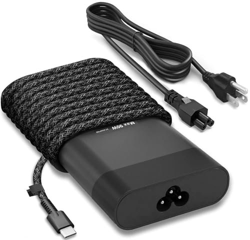 New Slim 90W 65W USB C HP Laptop Charger for HP Spectre X360,Envy X360,Elitebook X360,Chromebook X360,Elite x2,Envy,ProBook,Spectre,Type C Power Cord AC Adapter USB C Laptop Charger