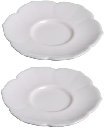 IMIKEYA Lot De 2 sous-Verres en Céramique en Forme De Lotus pour Tasse À Thé Tapis De Bureau À Isolation Thermique pour Tasse À Thé