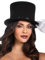 Leg Avenue Deluxe faltbarer Zylinderhut, Schwarz, O/S