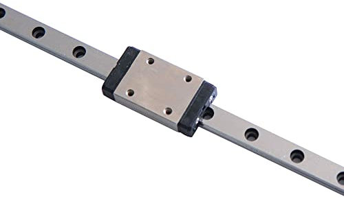 KGTCN MGN7H 70mm Länge Mini Lagerstahl Linearführung Linearschiene Linearführungsschiene mit 1 Stück Hohe Präzision MGN7H Lager Gleitblock, für 3D-Drucker XY und CNC-Maschine
