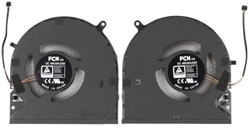 New CPU+GPU Cooling Fan Replacement for Razer Blade 15 Advanced 2021 RZ09-0409 RZ09-0409BE RZ09-0409CE RZ09-0409AE, 2022 RZ09-0421 Series Laptop Fan, DFS5K12304363E FPG1 DFS5K22115572J FPG2 5V 0.5A