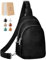 Vantamo Crossbody-Tasche für Damen, RFID- und Anti-Pickpocket-Clip, Crossbody-Tasche, verstellbarer Riemen, Reise-Pack, schwarz / schwarz, Umhängetasche