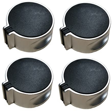 Hohopeti 4pcs Zinc Alloy Gas Stove On-off Knobs for Home Kitchen Sturdy Metal Cooker Buttons Effortless Turn and Turn off Function Compatible Gas Stove