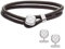 Emporio Armani Herrenset Manschettenknöpfe Armband Leder, EGS3151SET