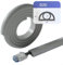 Cord Safety First Kabelschutz für den Boden, 3 m, perfekt für Zuhause und Arbeitsplatz, Grau, D20 mm