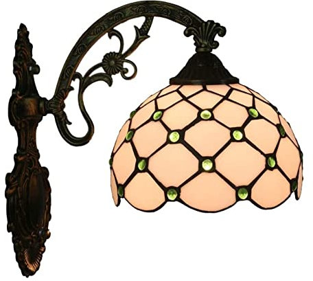 GAUUA Appliques Murales Tiffany Appliques Murales Et Appliques Style Tiffany,Appliques Murales en Verre Coloré,Appliques Murales LED dans Les Cafés Et Les Couloirs
