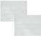 YöL Pack of 2 Tempered Glass Work Top Saver Textured Frosted Glass Non Slip Chopping Board