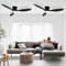 Lospitch Ventilatore da Soffitto con Luce, 2x132CM Ventilatore da Soffitto con Telecomando e Smart APP, Modalità estate/Inverno, Luce LED Dimmerabile, Temperatura a 6 velocità e 3 colori