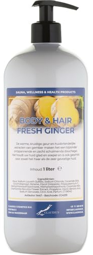 Body & Hair Fresh Ingwer 1 Liter - mit kostenloser Pumpe - 2 in 1 für Körper und Haar