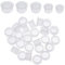 50 Pcs Salt & Pepper Shaker Stoppers,Reusable Clear Plastic Plugs (0.35 to 0.74 Diameter) for Shakers, Flower Pots, Bottles, Pipes & More