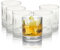 AKH Whisky Glass Set of 6-378 ML/13 OZ Crystal Clear Home Drinking Glassware Whisky Rum Vodka Cocktails Dishwasher Safe Tumbler Fade Resistant Drinking Glasses Set of 6 (Design 3)