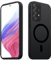 Tawarror Magnetische für Samsung Galaxy A53 5G Hülle, Matt Transluzente Handyhülle für Samsung A53 PC Rückseite Kratzfest TPU Fallschutz Stoßfest Anti-Fingerabdruck Matte Schutzhülle, Schwarz