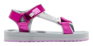 D.Franklin Sandalias Deportivas Mujer Forest Neo Strips Fucsia - Sandalias deportivas planas cómodas para verano - Talla (38)