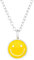 Monkimau Smiley Kinder Premium Halskette 925 Silber | Hypoallergen Kinderohrringe | Mädchen Schmuck Geschenk Geschenkidee