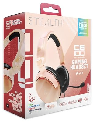 STEALTH C6-100 Gaming Headset Range (Rose Gold)