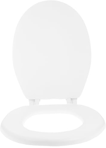 jojofuny Couvercle de Toilette Mousse Épais 1Pc Surface Lisse Pratique, Housse de Siège Résistante pour Accessoire de Salle de Bain Blanc