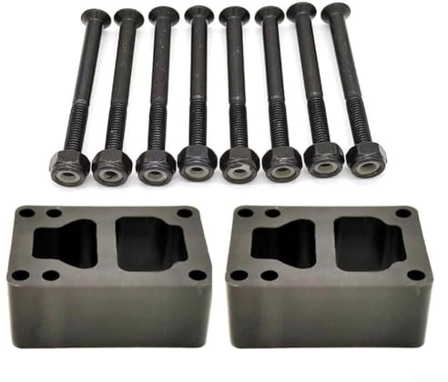 For Skateboard and Longboard Riser Kit Including 30mm Rubber Gasket and 53mm Bolts for Double Rocker Mounting and Shock Absorption (A)