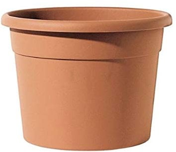 Telcom ICIL 50 Cilindro Diana Vaso cilindrico di plastica per Piante, Diametro 50 cm, Altezza 38 cm, Colore: Terracotta
