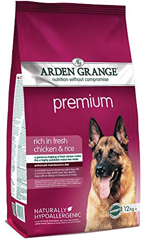 Arden Grange Adult Premium Dry Dog Food Rich in Fresh Chicken and Rice, 12 kg