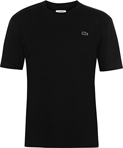 Lacoste Herren T-Shirt Rundhals TH2038, Männer Basic Tshirt,Tee,Regular Fit,Schwarz,6 (XL)