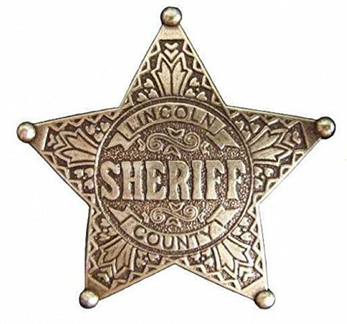 Denix - Amerikanischer Sheriffstern aus Messing - Cowboy Weston - Lincoln County -