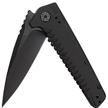 Kershaw 1935 Erwachsene Fatback Einhandmesser, Stahl 8CrMoV, Liner Lock, Flipper, SpeedSafe, glasfaserverstärkte Nylonschalen, Clip, Mehrfarbig, One Size