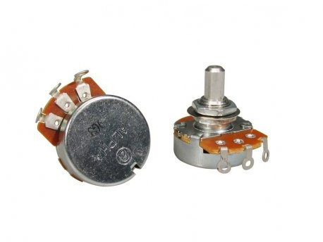 Alpha Potentiometer 500 K Linear alp500-b38 Für Gitarre oder Bass Solid Shaft