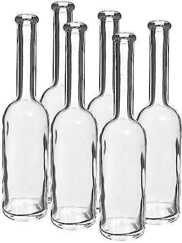BROWIN 100ml - 10cl Glass bottles 6 + Corks home brewing