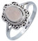 mantraroma Ring Silber Damen Rosenquarz Edelstein rosa ausgefallen verspielt