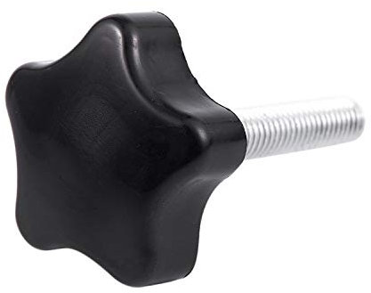 Vis M8 x 40 mm Tête étoile Vis à oreilles Poignée bouton de serrage noir