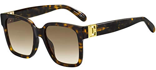 Givenchy - Safilo GV 7141/G/S HAVANA/BROWN SHADED 53/19/145 Damenbrillen Sonnenbrillen