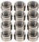 Spice Jars 12 Pack Magnetic Spice Tins Stainless Steel Transparent Top | Labels Included | Magnetic Storage Containers | Magnetic Condiment Tins | M&W