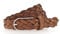 Vanzetti Damen Gürtel Leder geflochten Rindleder Damengürtel 25 mm Ledergürtel schmal (80, Cognac)