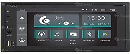 Jf Sound car audio system Radio Universal para Coche 2 DIN Android Dab GPS Bluetooth WiFi USB Full HD Touchscreen Display 6.5”