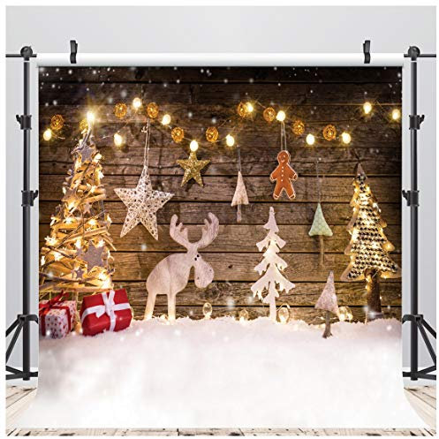 AIIKES 8x8ft Weihnachtshintergrund Weihnachtsfotografie Hintergrund 10-822