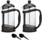 Sainsburys 2 x 12 Cup French Press Cafetiere with Coffee Scoop