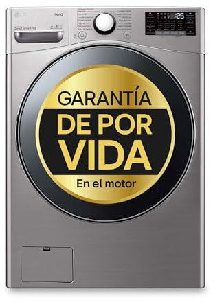 LG F1P1CY2T - Lavadora Inverter direct Drive, 17 kg, A++, 1100 rpm, serie XXX, color inox antihuellas
