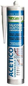 SILICONE ACETICO PROFESSIONALE UNIVERSALE NERO ml 280