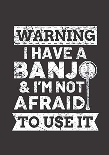 Notizbuch A5 dotted, gepunktet, punktiert mit Softcover Design: Banjo Saiten Banjo Gitarre Banjospieler Retro Bluegrass: 120 dotted (Punktgitter) DIN A5 Seiten