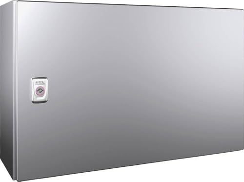 Rittal AE 1008600 Kompakter Gehäuseschrank mit Montageplatte, Größe 380 x 600 x 210 mm