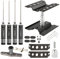 Pxyelec Aluminum Alloy RC Car Work Stand Repair Work Station Rotate 360° with Screw Tray for 1/8 1/10 1/12 Scale Traxxas TRX4 Axial Arrma Redcat Losi RC Crawler