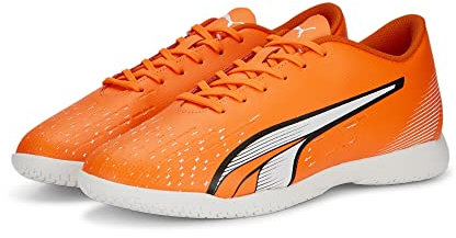 PUMA Herren Play IT Fussballschuh, Ultra Orange White-Blue Glimmer, 45 EU